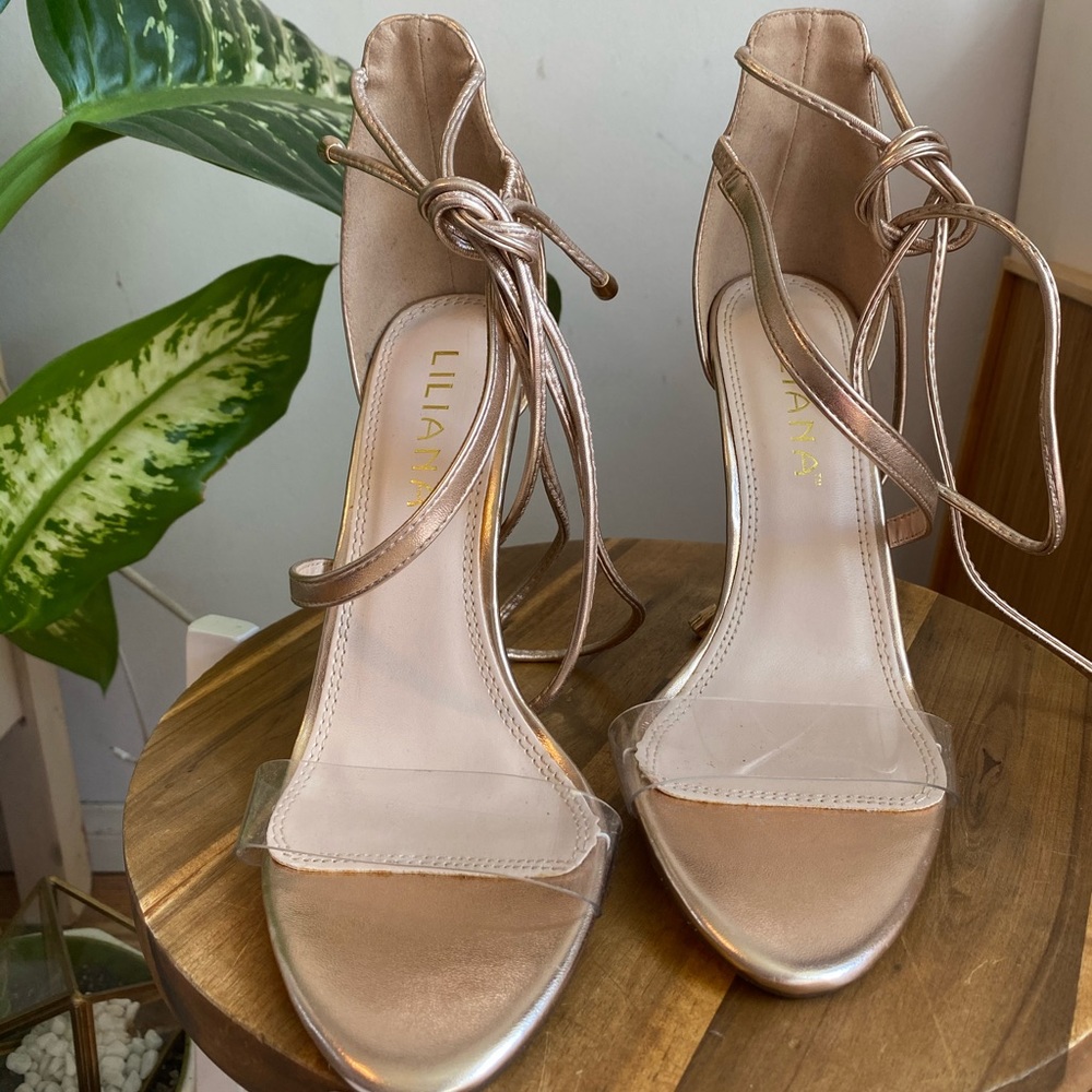 Clear & Gold Heel